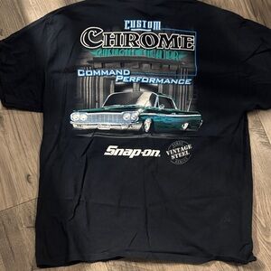 Snap Black Custom Chrome Tee